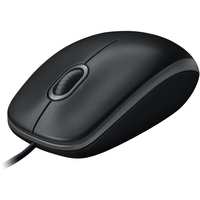 Мышь проводная Logitech B100 черная (910-006605)