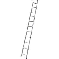 Лестница приставная Алюмет алюминиевая односекционная 11 ступеней (5111)