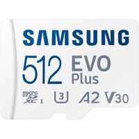 Карта памяти 512 ГБ microSDXC Samsung Evo Plus UHS-I U3 V30 A2  (MB-MC512KA/APC)
