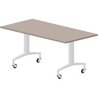 Стол для переговоров Setup на металлокаркасе (тортора/белый,  1600х800х725 мм)