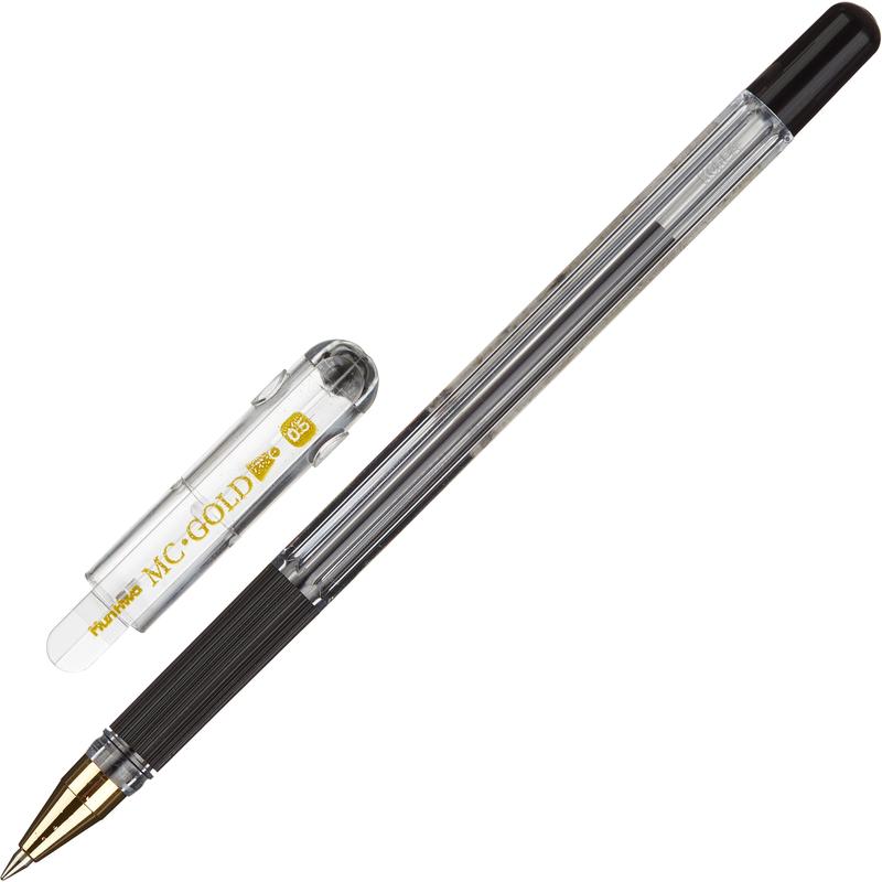 Ручка шариковая неавтоматическая MunHwa MC Gold черная (толщина линии 0.3 мм) – выгодная цена – купить товар Ручка шариковая неавтоматическая MunHwa MC Gold черная (толщина линии 0.3 мм) в интернет-магазине Комус