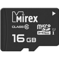 Карта памяти 16 ГБ microSDHC Mirex 13612-MCSUHS16 Class 10 UHS-I U1