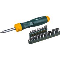 Отвёртка реверсивная Kraftool с насадками (21 предмет, 26151-H21)