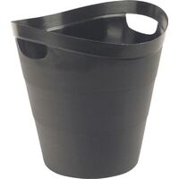 Корзина для мусора и бумаг Uniplast 12 л пластик чёрная (30x29x29 см)
