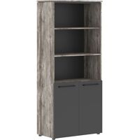 Шкаф для документов Morris Trend MHC 85.5 полузакрытый (сосна  нордик/антрацит, 854х423х1956 мм)