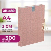 Папка архивная на 2-х завязках Attache Fleur А4 30 мм картон до 300  листов