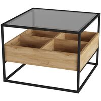 Столик журнальный Кассо СЖ01 (чёрный, 600х600х460 мм)