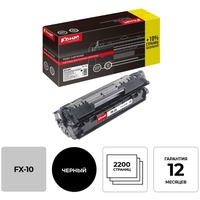 Картридж лазерный Комус FX-10 0263B002 для Canon черный совместимый  повышенной емкости