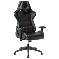 Кресло игровое Zombie Viking 5 Aero чёрное (экокожа, пластик)