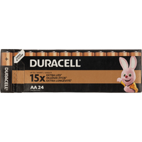 Батарейка AA пальчиковая Duracell (24 штуки в упаковке)