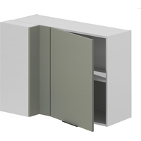Шкаф кухонный угловой VOK WC1D_72_105 (платиновый зелёный/белый шагрень,  1050х450х720 мм)